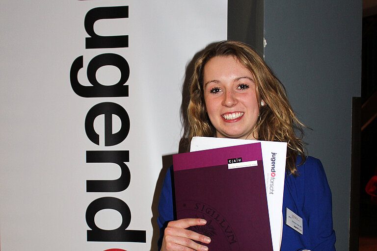 Antonia Trede errang den vierten Platz beim Bundeswettbewerb "Jugend forscht", Fachbereich Biologie. Foto: J. Dengg, GEOMAR