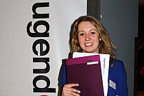 Antonia Trede errang den vierten Platz beim Bundeswettbewerb "Jugend forscht", Fachbereich Biologie. Foto: J. Dengg, GEOMAR